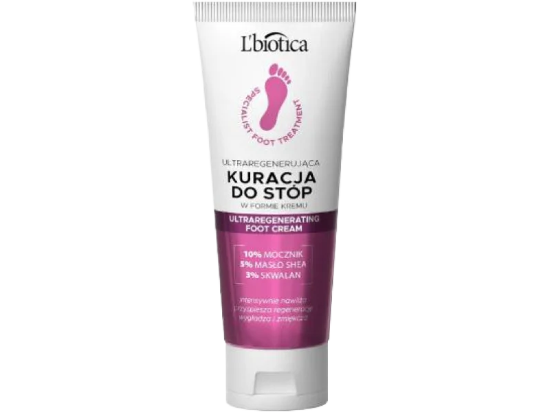 L’BIOTICA Ultraregenerująca kuracja do stóp, krem