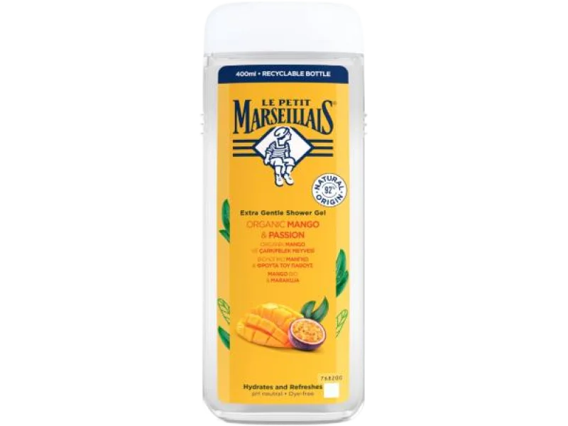 LE PETIT MARSEILLAIS Żel pod prysznic mango bio & marakuja, żel