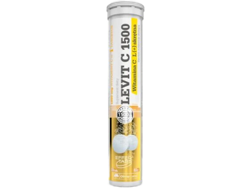 LEVIT C 1500 cytrynowy, tabletki musujące, 1500 mg
