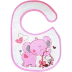 Libra-Babies śliniak bawełniany Różowy słonik