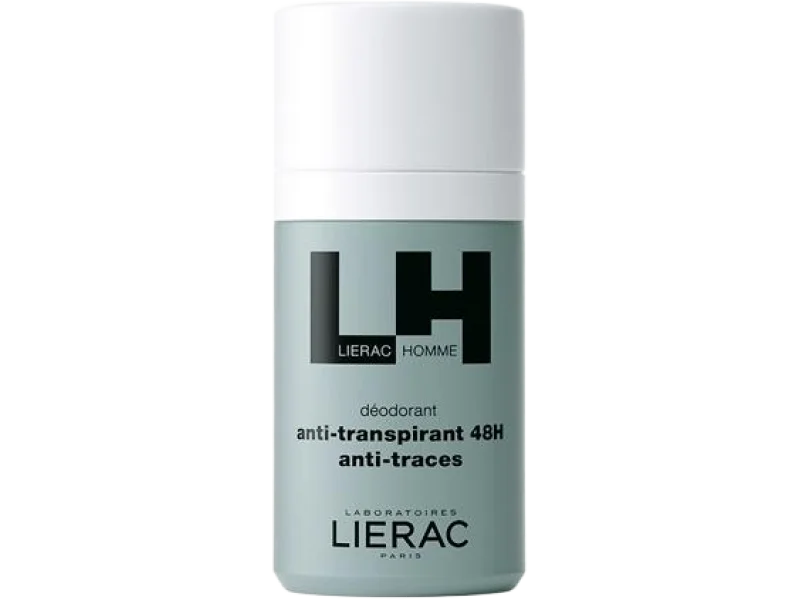 LIERAC HOMME Dezodorant 48h – Ultraskuteczna ochrona, roll-on
