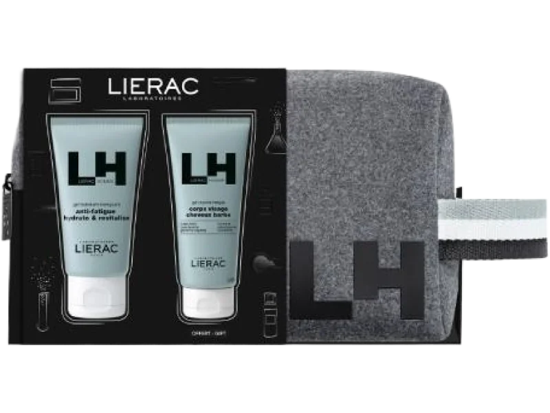 LIERAC Homme zestaw Żel energizujący + Żel pod prysznic, żel