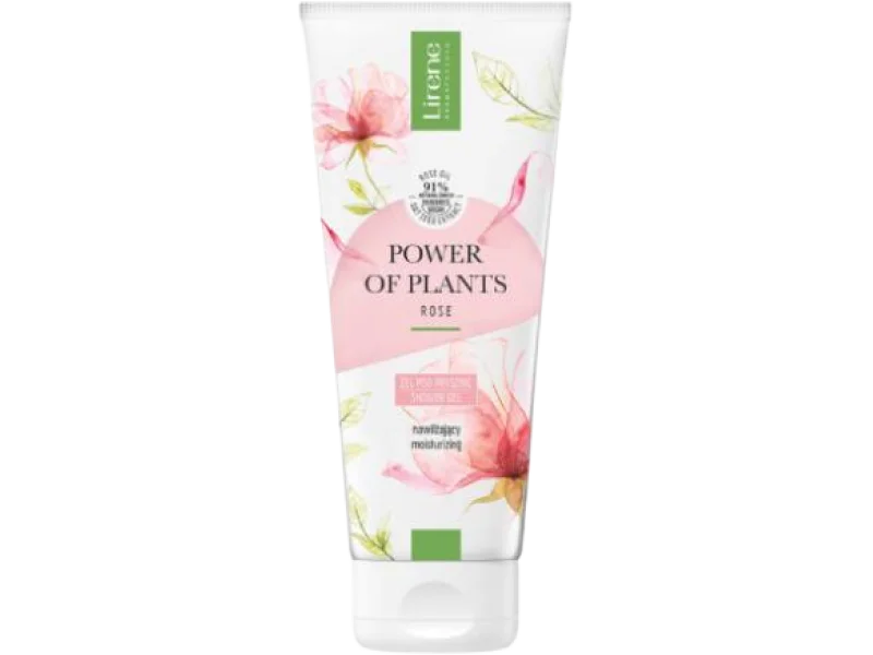 LIRENE Power of Plants Rose Żel pod prysznic nawilżający, żel