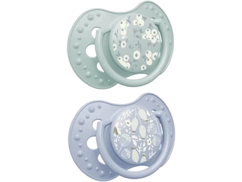 LOVI Blossom Blue Smoczek uspokajający, silikonowy, dynamiczny