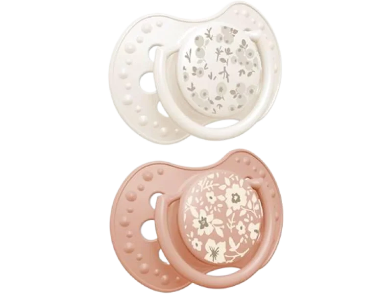 LOVI Blossom Ivory Smoczek uspokajający, silikonowy, dynamiczny 6-18m