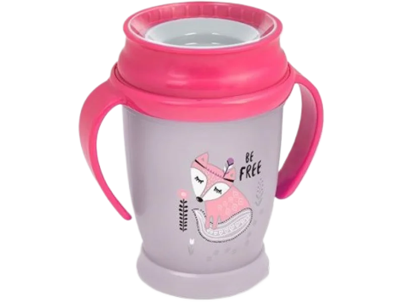 LOVI Kubek 250ml Indian Summer Szary/Róż 9m+