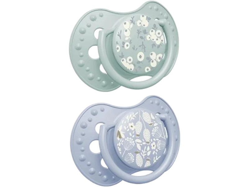 LOVI Smoczek silikonowy dynamiczny Blossom Blue