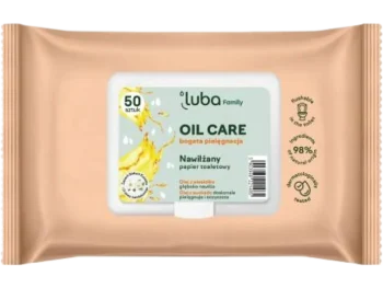 Zdjęcie produktu LUBA Family nawilżany papier toaletowy Oil Care, chusteczki