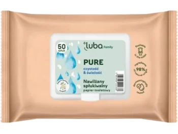 Zdjęcie produktu LUBA Family nawilżany papier toaletowy Pure, chusteczki