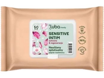 Zdjęcie produktu LUBA Family nawilżany papier toaletowy Sensitive Intim, chusteczki