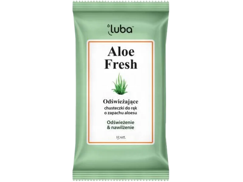 LUBA Odświeżające chusteczki nawilżane Aloes
