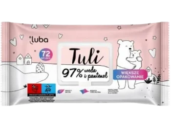 LUBA Tuli Nawilżane chusteczki dla dzieci i niemowląt 97% woda i pantenol
