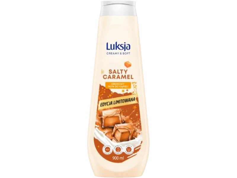 LUKSJA Creamy & Soft Kremowy płyn do kąpieli o zapachu słonego karmelu