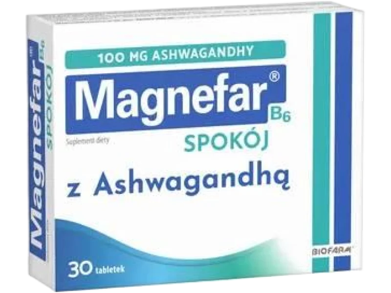 Magnefar B6 Spokój z Ashwagandhą, tabletki powlekane