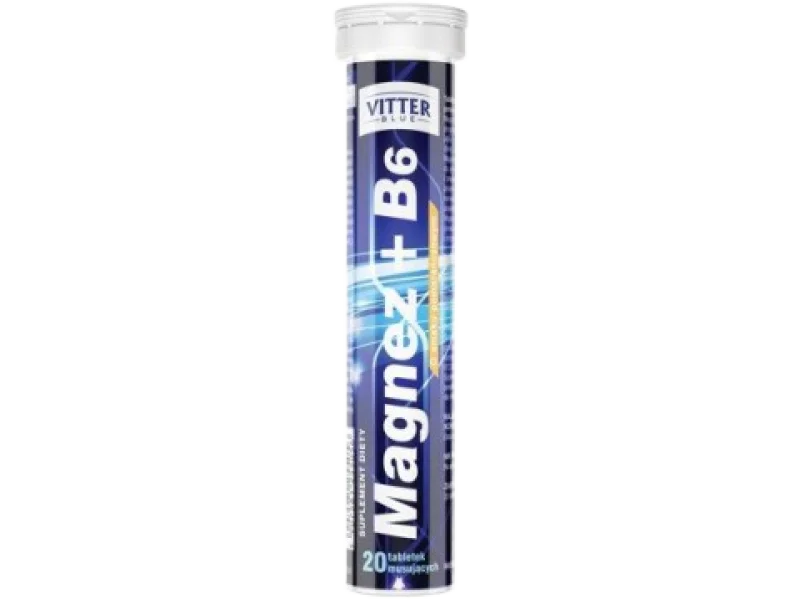 Magnez + B6 VITTER BLUE, tabletki musujące