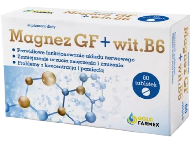 Magnez GF + Witamina B6, tabletki
