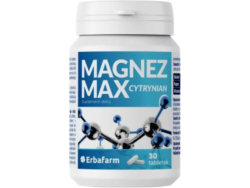 Magnez Max Cytrynian, tabletki