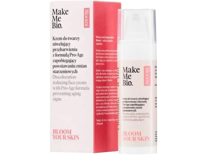 Make Me Bio Bloom Your Skin Krem do twarzy niwelujący przebarwienia z formułą Pro-Age
