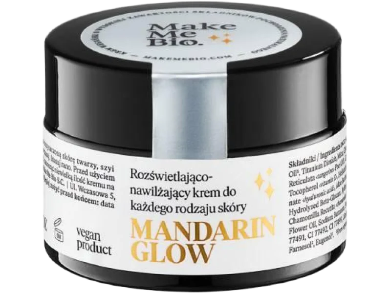 Make Me Bio Mandarin Glow Rozświetlająco-nawilżający krem do każdego rodzaju skóry