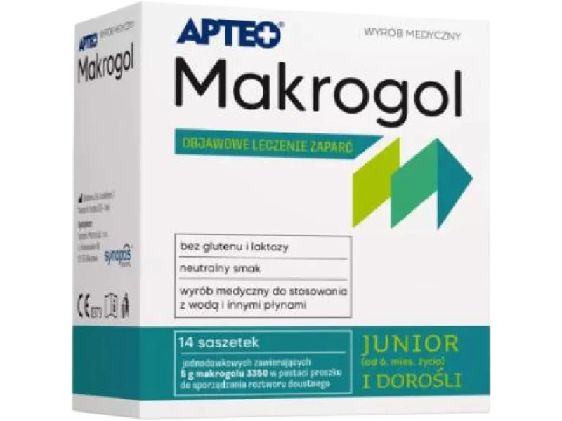 Makrogol Junior, proszek do sporządzania roztworu doustnego, 5 g