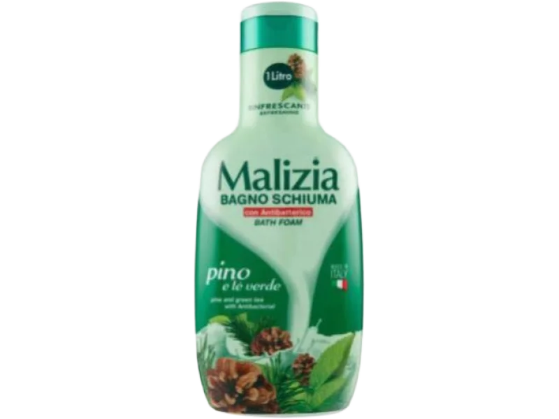 MALIZIA Bath Foam Płyn do kąpieli Sosna i Zielona Herbata
