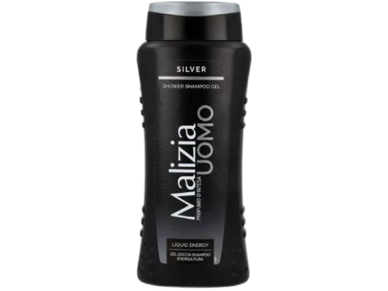 Malizia Uomo Silver męski żel pod prysznic i szampon 2w1