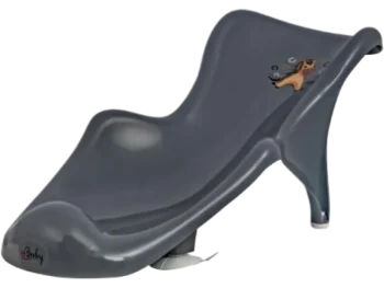 Zdjęcie produktu MALTEX Fotelik kąpielowy KONIK stalowy szary, sprzęt medyczny