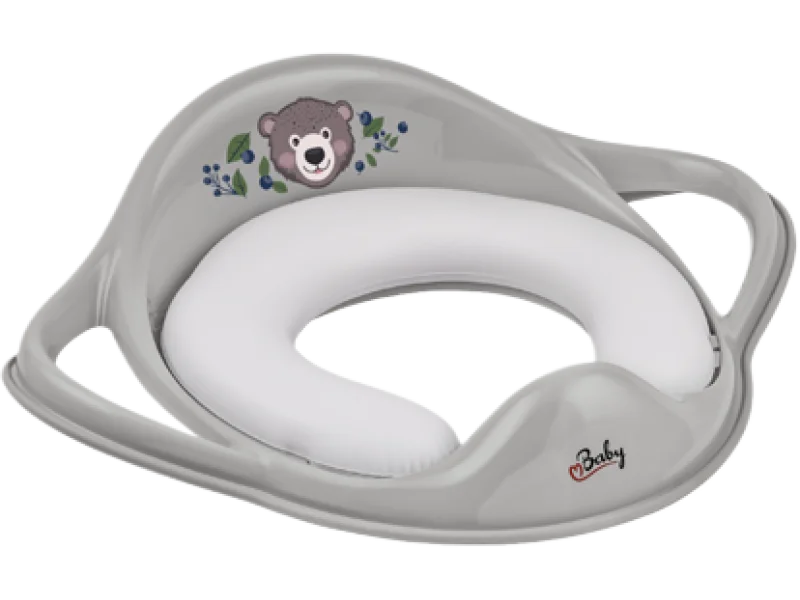 MALTEX Nakładka sedesowa miękka Leśna Ferajna Misiu szara