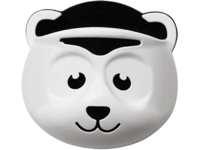Maltex Organizer na zabawki Panda biały/czarny, pojemnik
