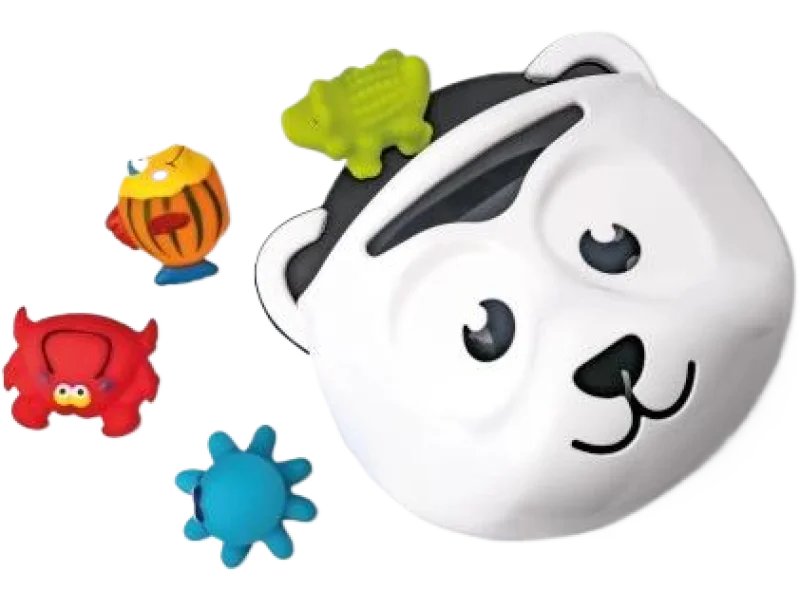 MALTEX – Organizer na zabawki PANDA w kosmetyczce z zabawkami