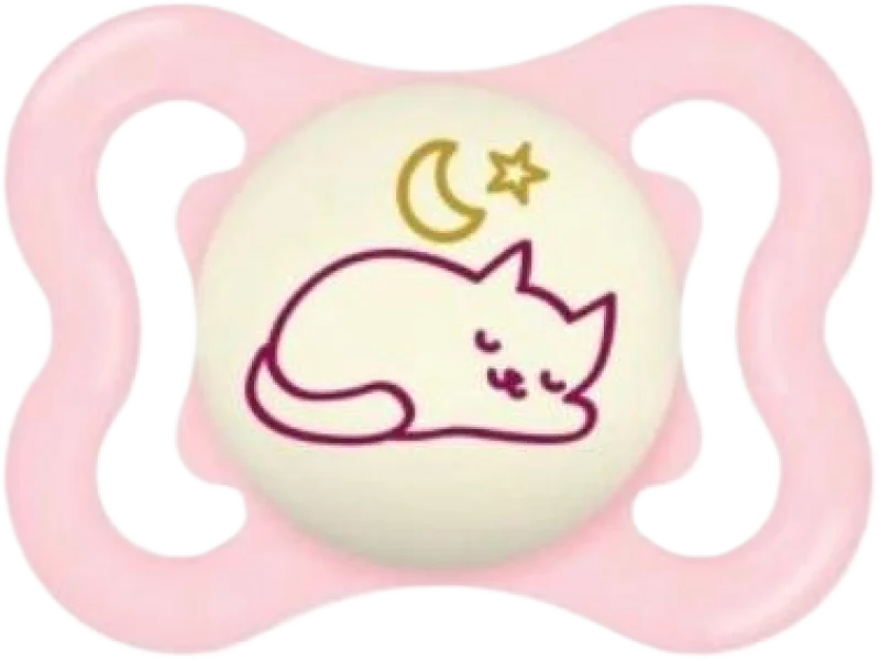 MAM Smoczek silikonowy Supreme Night Planet Love Girl świecący w ciemności