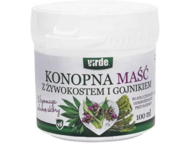 Maść konopna z żywokostem i gojnikiem