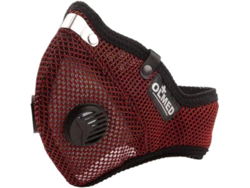 Maska Ochronna Olmed bordowa 1+1 filtr