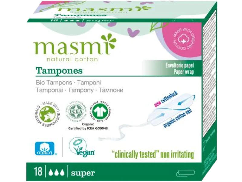 Masmi tampony Super bez aplikatora, zatyczki