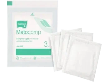 Zdjęcie produktu MATOCOMP Kompresy z gazy jałowe 17-nitkowe 12-warstwowe 9x9cm