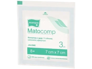 Zdjęcie produktu MATOCOMP Kompresy z gazy jałowej 17 nitkowy 8-warstwowy