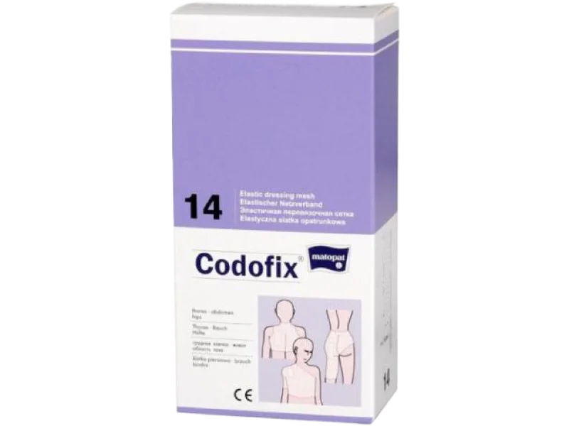MATOPAT Codofix 14 Elastyczna siatka opatrunkowa na klatkę piersiową, biodra, brzuch