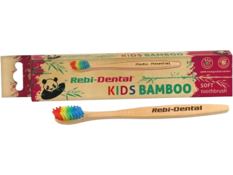 Mattes Rebi Dental Kids Bamboo Miękka bambusowa szczoteczka do zębów dla dzieci Soft M64