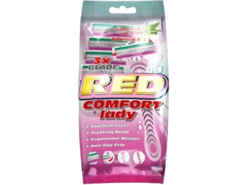 Zdjęcie produktu Mattes Red Comfort Lady Maszynka do golenia jednorazowa damska, sprzęt medyczny