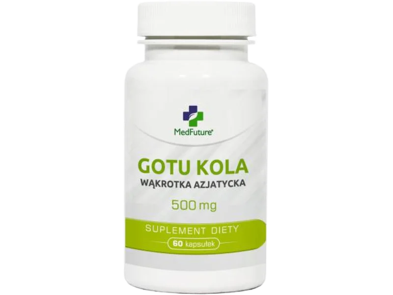 MedFuture Gotu Kola Wąkrotka Azjatycka, kapsułki, 500 mg