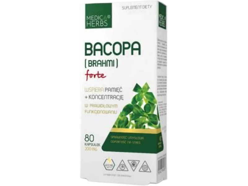 Medica Herbs Bacopa (Brahmi) Forte, kapsułki