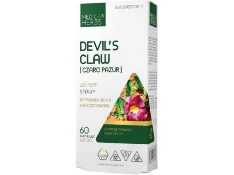 Medica Herbs Devil’s Claw (Czarci pazur), kapsułki, 30 mg