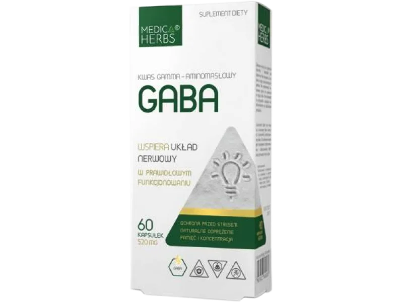 MEDICA HERBS Gaba, kapsułki, 520 mg