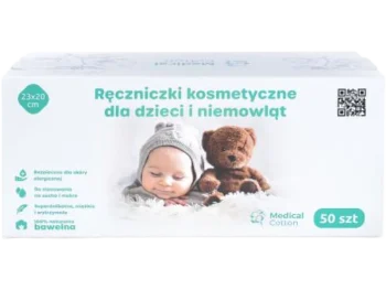 Zdjęcie produktu Medical Cotton ręczniczki kosmetyczne dla dzieci i niemowląt, ręczniki