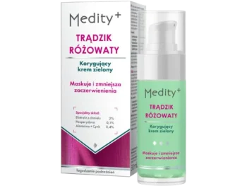 Zdjęcie produktu MEDITY+ TRĄDZIK RÓŻOWATY Korygujący krem zielony