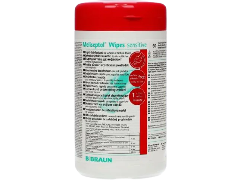 Meliseptol Wipes Sensitive Chusteczki do dezynfekcji powierzchni