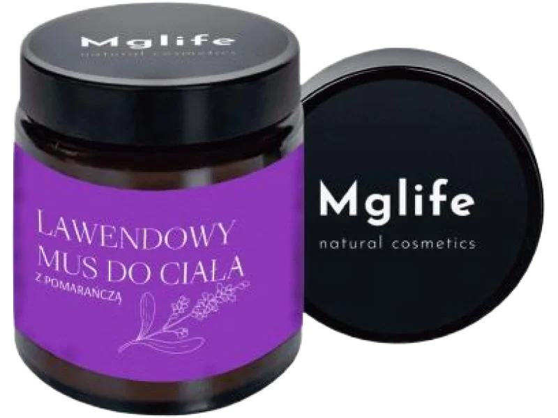 Mglife Lawendowy mus do ciała z pomarańczą