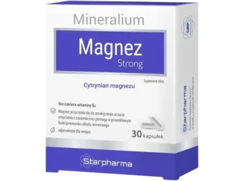 Zdjęcie produktu Mineralium Magnez Strong Cytrynian magnezu Starpharma, kapsułki, 100 mg