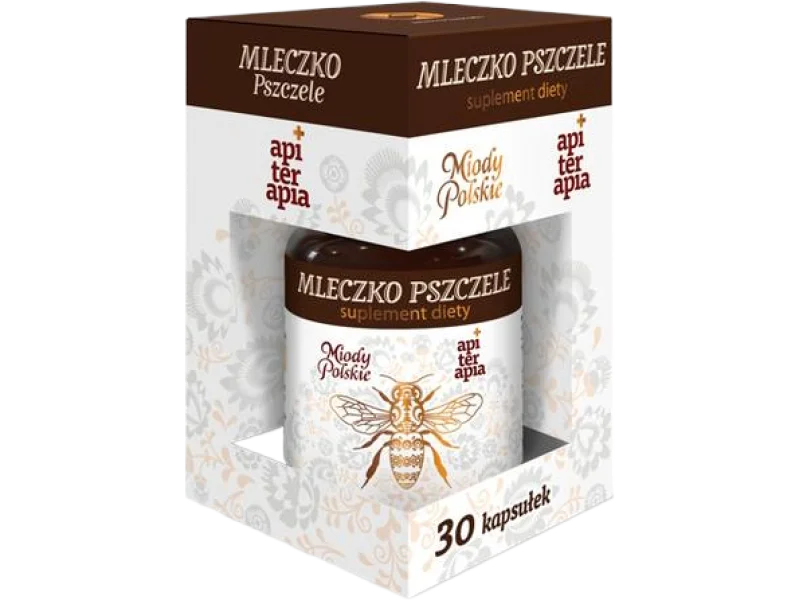 Miody Polskie Mleczko pszczele liofilizowane, kapsułki, 100 mg