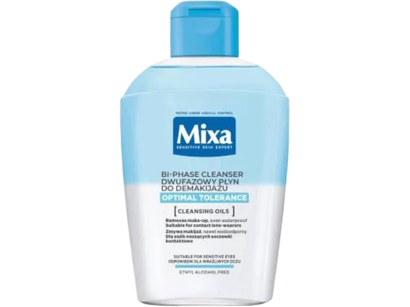 MIXA Optymalna tolerancja dwufazowy płyn do demakijażu